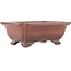 Rectangular unglazed bonsai pot by Gyouzan - 174 x 136 x 62 mm