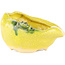 Pot à bonsaï rond jaune de Masashi Furumoto - 115 x 115 x 45 mm