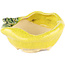 Pot à bonsaï rond jaune de Masashi Furumoto - 115 x 115 x 45 mm