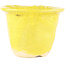 Pot à bonsaï rond jaune de Masashi Furumoto - 115 x 115 x 85 mm