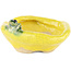 Vaso bonsai rotondo giallo di Masashi Furumoto - 117 x 100 x 45 mm
