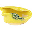 Vaso bonsai rotondo giallo di Masashi Furumoto - 113 x 85 x 50 mm