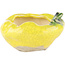 Pot à bonsaï rond jaune de Masashi Furumoto - 90 x 90 x 50 mm