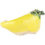 Vaso bonsai rotondo giallo di Masashi Furumoto - 95 x 90 x 60 mm