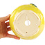 Pot à bonsaï rond jaune de Masashi Furumoto - 140 x 140 x 80 mm