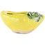Pot à bonsaï rond jaune de Masashi Furumoto - 100 x 95 x 45 mm