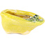 Vaso bonsai rotondo giallo di Masashi Furumoto - 105 x 85 x 55 mm