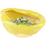 Vaso bonsai rotondo giallo di Masashi Furumoto - 105 x 85 x 55 mm