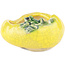Vaso bonsai rotondo giallo di Masashi Furumoto - 80 x 80 x 45 mm