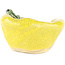 Pot à bonsaï rond jaune de Masashi Furumoto - 115 x 95 x 55 mm