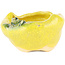 Pot à bonsaï rond jaune de Masashi Furumoto - 100 x 100 x 50 mm