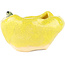 Vaso bonsai rotondo giallo di Masashi Furumoto - 100 x 100 x 50 mm