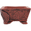 Rectangular unglazed bonsai pot by Kakuzan - 112 x 88 x 47 mm