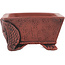 Rectangular unglazed bonsai pot by Kakuzan - 110 x 93 x 45 mm