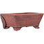 Rectangular unglazed bonsai pot by Kakuzan - 110 x 93 x 45 mm