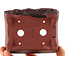 Pot à bonsaï rectangulaire non émaillé de Kakuzan - 110 x 93 x 45 mm