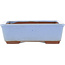 Maceta rectangular azul para bonsái de Bunzan (Seto) - 122 x 97 x 37 mm