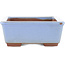 Maceta rectangular azul para bonsái de Bunzan (Seto) - 122 x 97 x 37 mm