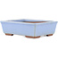 Maceta rectangular azul para bonsái de Bunzan (Seto) - 122 x 97 x 37 mm