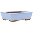 Maceta rectangular azul para bonsái de Bunzan (Seto) - 122 x 97 x 37 mm