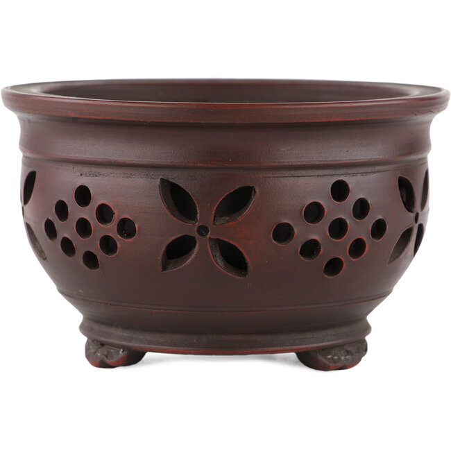 Vaso bonsai rotondo non smaltato di Bigei - 121 x 121 x 75 mm