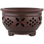 Pot à bonsaï rond non émaillé de Bigei - 121 x 121 x 75 mm