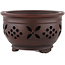 Pot à bonsaï rond non émaillé de Bigei - 121 x 121 x 75 mm