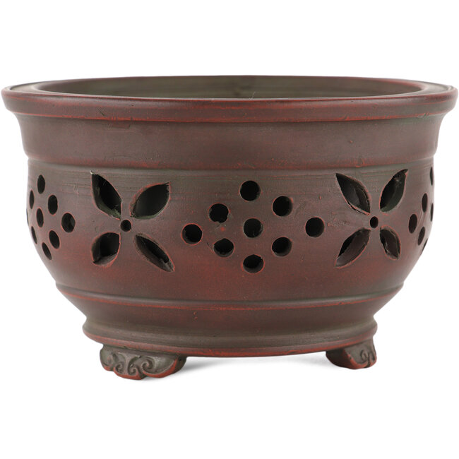 Vaso bonsai rotondo non smaltato di Bigei - 121 x 121 x 75 mm