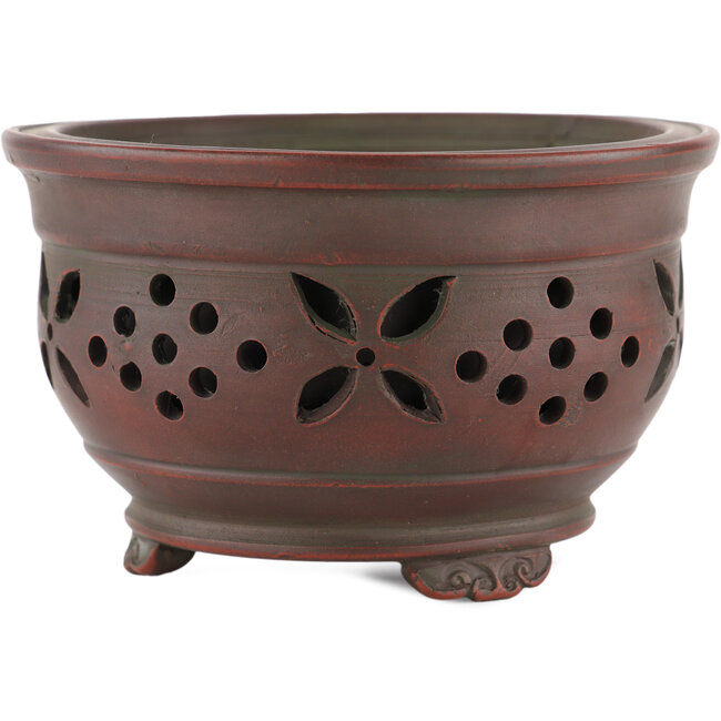 Vaso bonsai rotondo non smaltato di Bigei - 121 x 121 x 75 mm