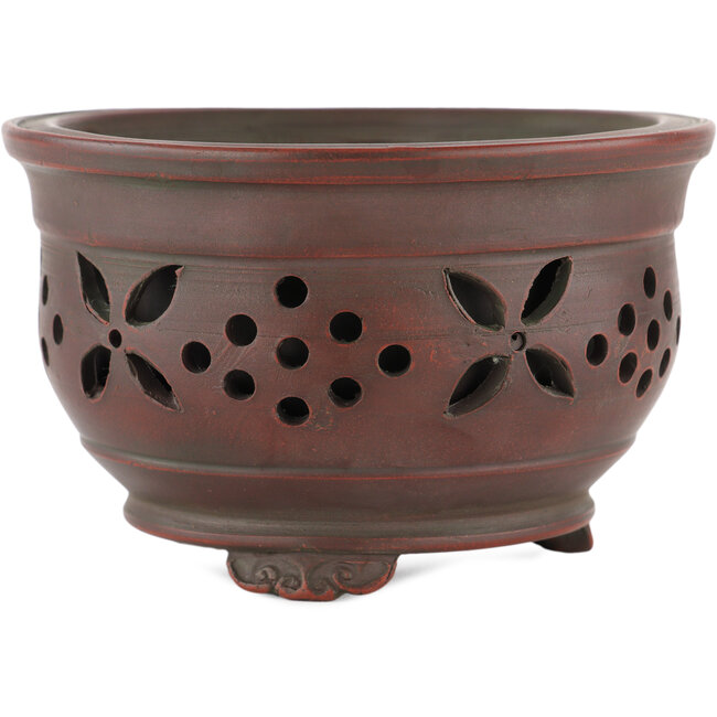 Vaso bonsai rotondo non smaltato di Bigei - 121 x 121 x 75 mm