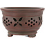 Pot à bonsaï rond non émaillé de Bigei - 121 x 121 x 75 mm