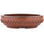 Round unglazed bonsai pot by Bigei - 120 x 120 x 35 mm