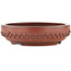 Round unglazed bonsai pot by Bigei - 120 x 120 x 35 mm