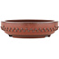 Pot à bonsaï rond non émaillé de Bigei - 120 x 120 x 35 mm