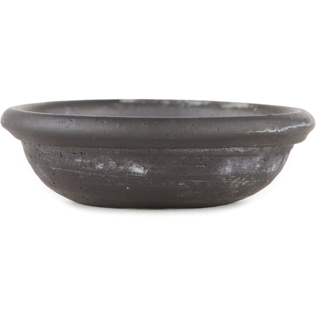 Ronde ongeglazuurde bonsaipot van Bigei - 110 x 110 x 30 mm