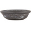 Ronde ongeglazuurde bonsaipot van Bigei - 110 x 110 x 30 mm