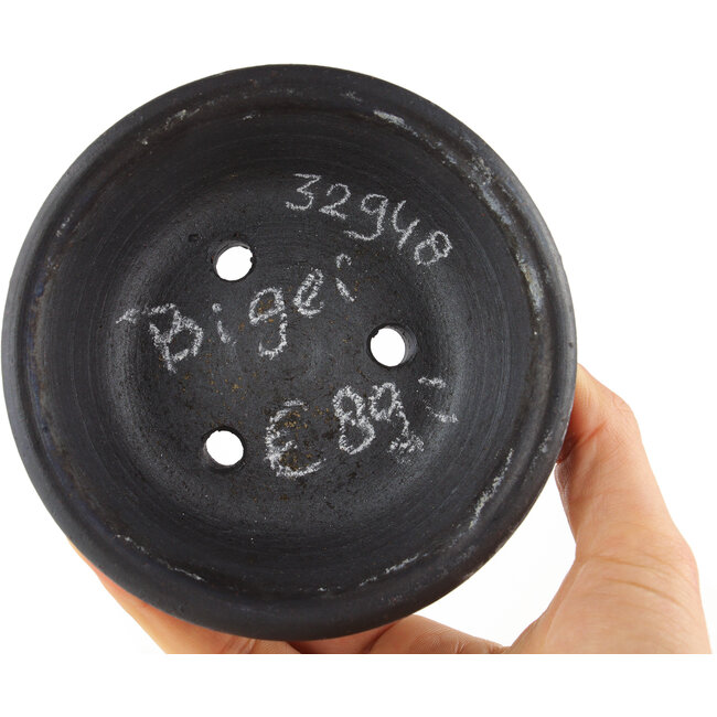 Vaso bonsai rotondo non smaltato di Bigei - 110 x 110 x 30 mm