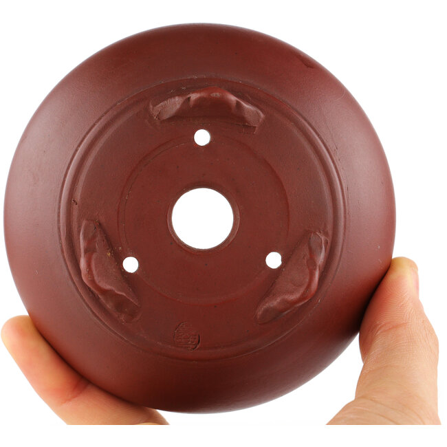 Pot à bonsaï rond non émaillé de Bigei - 95 x 95 x 40 mm