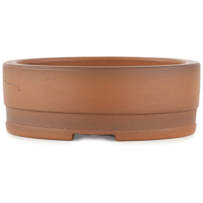 Round unglazed bonsai pot by Bigei - 90 x 90 x 32 mm