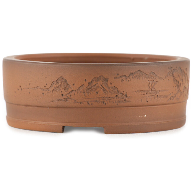 Pot à bonsaï rond non émaillé de Bigei - 90 x 90 x 32 mm