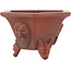 Pot à bonsaï hexagonal non émaillé de Bigei - 95 x 83 x 57 mm