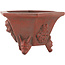 Pot à bonsaï hexagonal non émaillé de Bigei - 95 x 83 x 57 mm