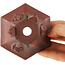 Pot à bonsaï hexagonal non émaillé de Bigei - 95 x 83 x 57 mm