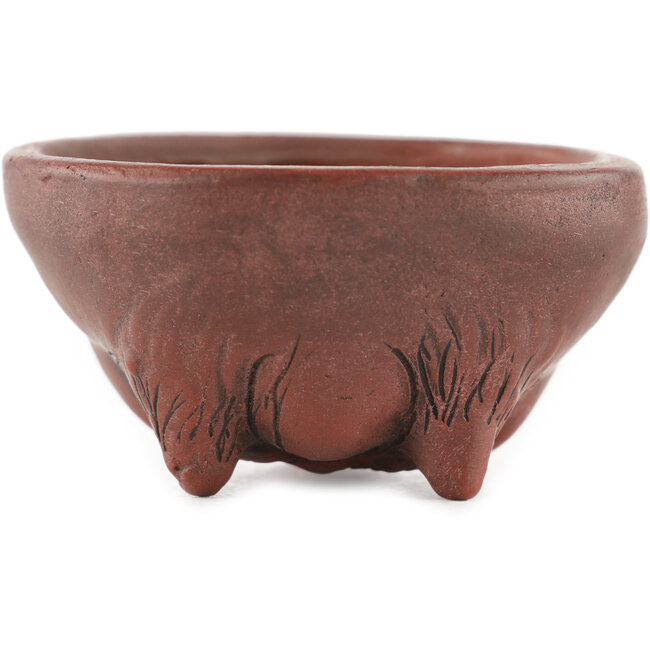 Pot à bonsaï rond non émaillé de Bigei - 50 x 50 x 25 mm