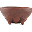 Ronde ongeglazuurde bonsaipot van Bigei - 50 x 50 x 25 mm