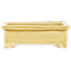 Maceta rectangular beige para bonsái de Tokoname - 115 x 75 x 37 mm