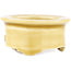 Vaso bonsai tondo beige di Tokoname - 75 x 75 x 28 mm