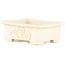 Maceta rectangular blanca para bonsái de Tokoname - 72 x 55 x 22 mm