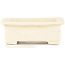 Pot à bonsaï rectangulaire blanc de Tokoname - 72 x 55 x 22 mm