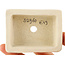 Maceta rectangular blanca para bonsái de Tokoname - 72 x 55 x 22 mm